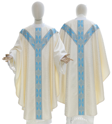 Chasuble semi-gothique mariale GY201-KN25