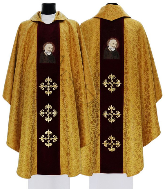 Gothic Chasuble "Saint Padre Pio" 413-AZ25