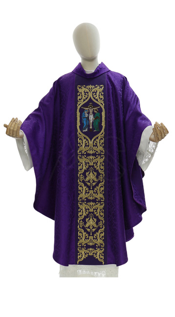 Chasuble gothique "Crucifixion" 588-F25g