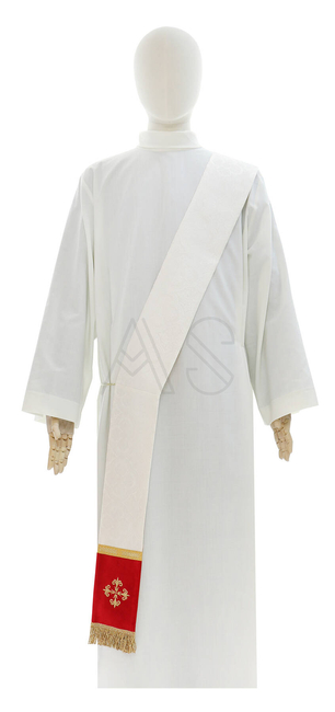 Dalmatique gothique "Coeur de Jésus, Marie, Joseph" D822-AKC25