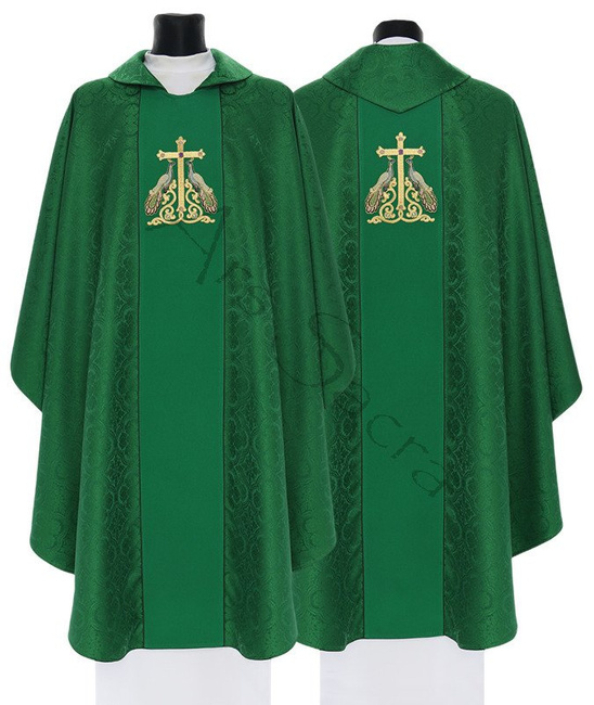 Gothic Chasuble "Peacock Theme" 758-R25
