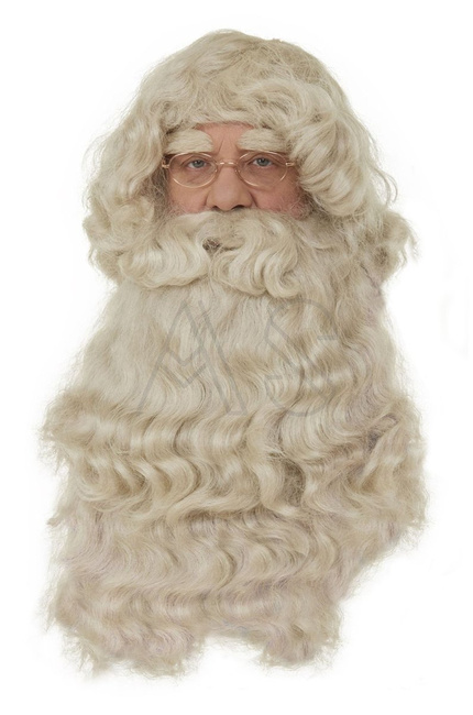Perücke mit Bart des Weihnachtsmannes PER2