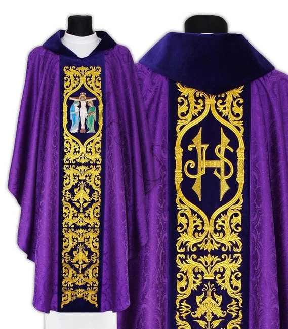 Gothic Chasuble "Crucifixion" 588-AF25